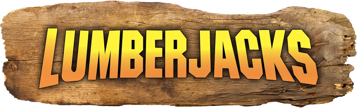 Lumberjacks Tree Service Logo Text on Wood